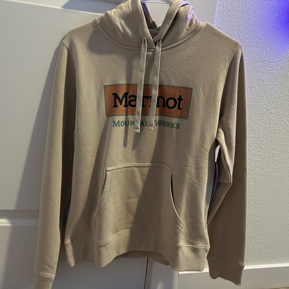 Marmot tan hoodie
